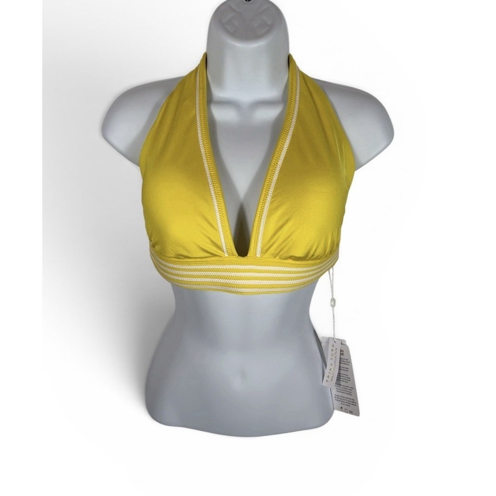 Trina Turk Women's Swim Suit Bikini Top Only Removable Cups Size 16 NWT -1770